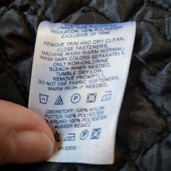 Lands' End Black Women's jacket size large 14-16 - Picture 5 of 13